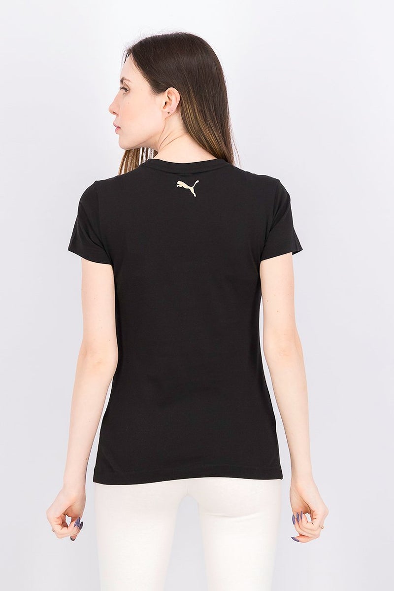 PUMA Women Regular Fit Short Sleeve Training Top, Black - Image 2